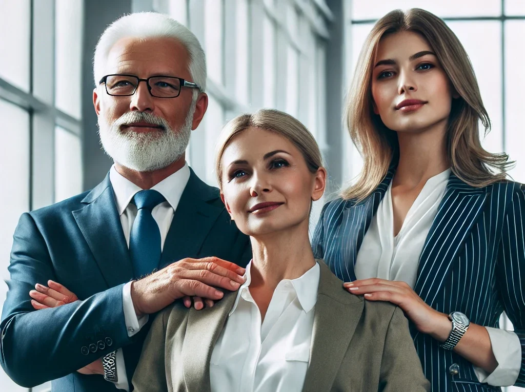 Bild: Senior und Junior Führungskräfte